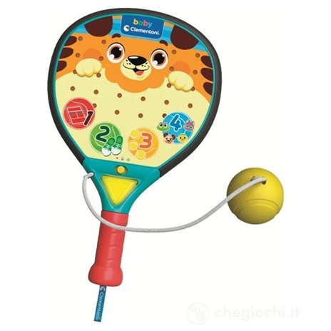 Baby Clementoni Racchetta con Pallina - Gioco Interattivo per Bambini